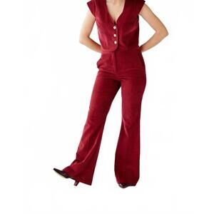 NEW ROSE VELVET sandy trousers in dusted rose